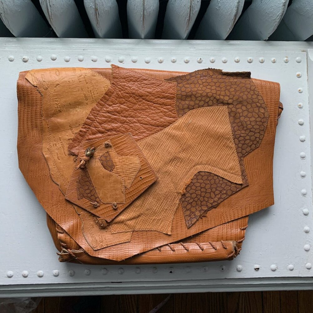 Vintage Leather Patchwork Bag